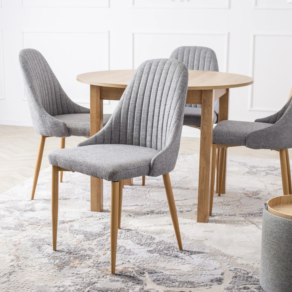 Čalouněná jídelní židle TORINO šedá