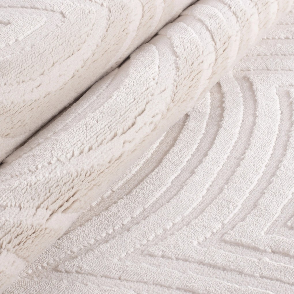 Ayyildiz, Koberec behúň Sahara 1113 Cream, 80x250, biela, obývacia izba