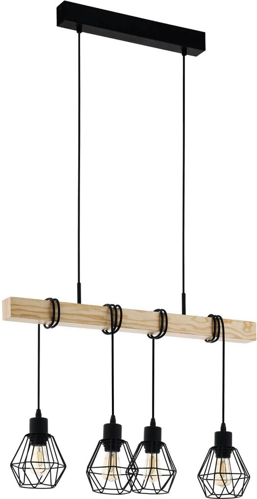 XXXLutz ZÁVESNÉ SVIETIDLO, 70/20/110 cm Eglo - Online Only bytové doplnky - 003348270301