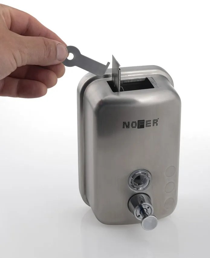 NOFER NOFER, Dávkovač mydla 600ml, lestená nerez, 03001.06.B
