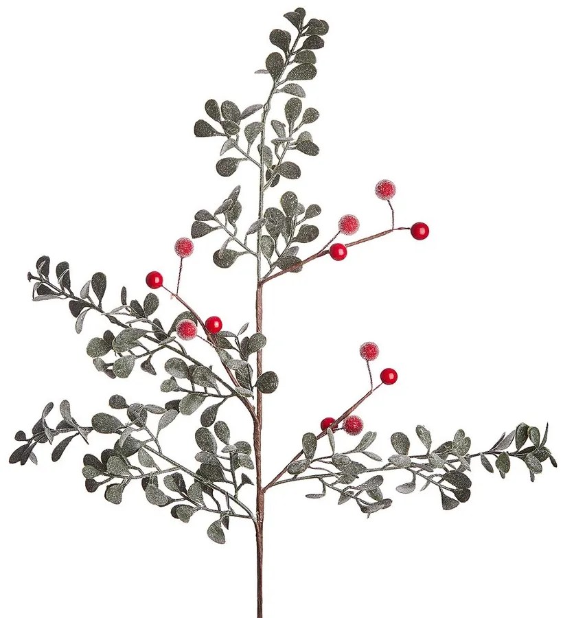 FLORISTA Vetvička s bobuľkami a trblietkami 53 cm