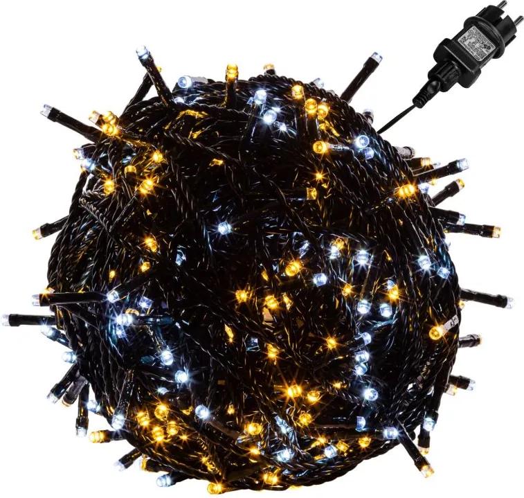 VOLTRONIC Vianočná reťaz - 20 m, 200 LED, zelený kábel