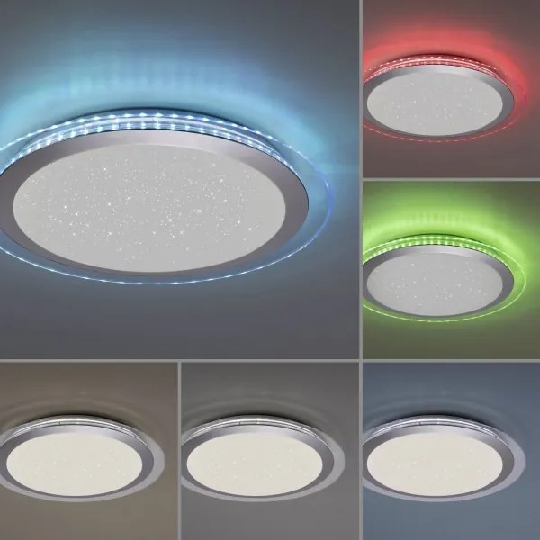 Leuchten Direkt 15411-21- LED RGB Stmievateľné stropné svietidlo CYBA LED/26W/230V + DO