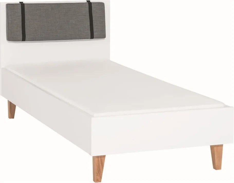 Biela jednolôžková posteľ Vox Concept, 90 × 200 cm