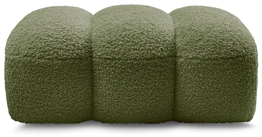 Zelená podnožka z textílie buklé Hippolyte – Bobochic Paris