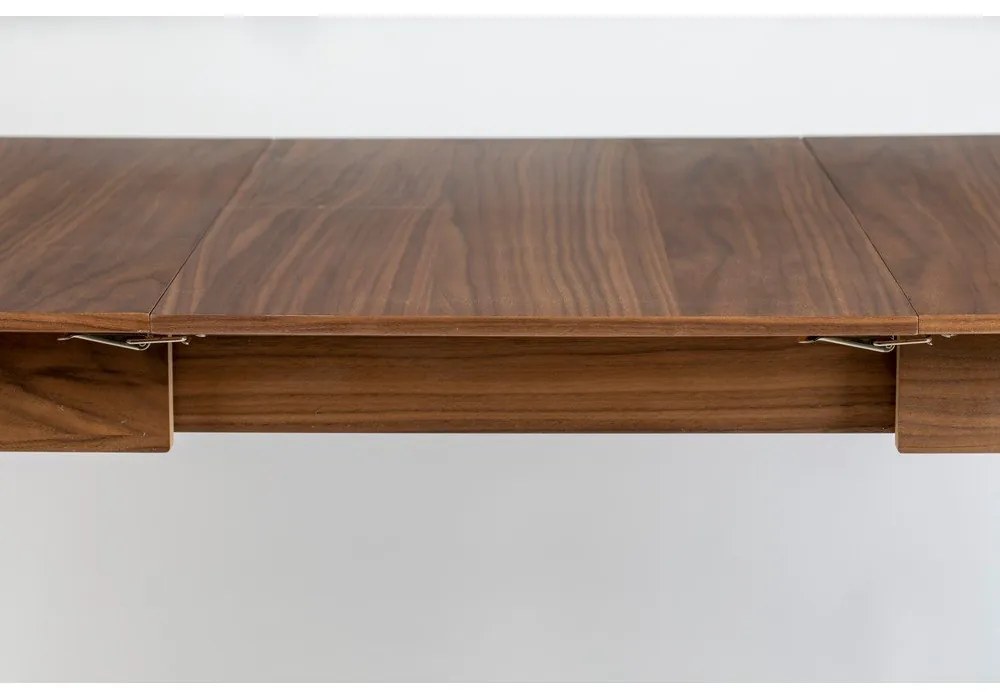 Rozkladací jedálenský stôl s doskou v dekore orechového dreva 80x120 cm Glimps – Zuiver