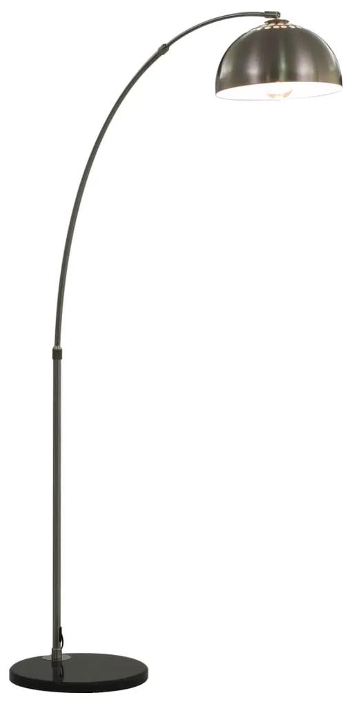 vidaXL Oblúková lampa strieborná 170 cm 60 W E27