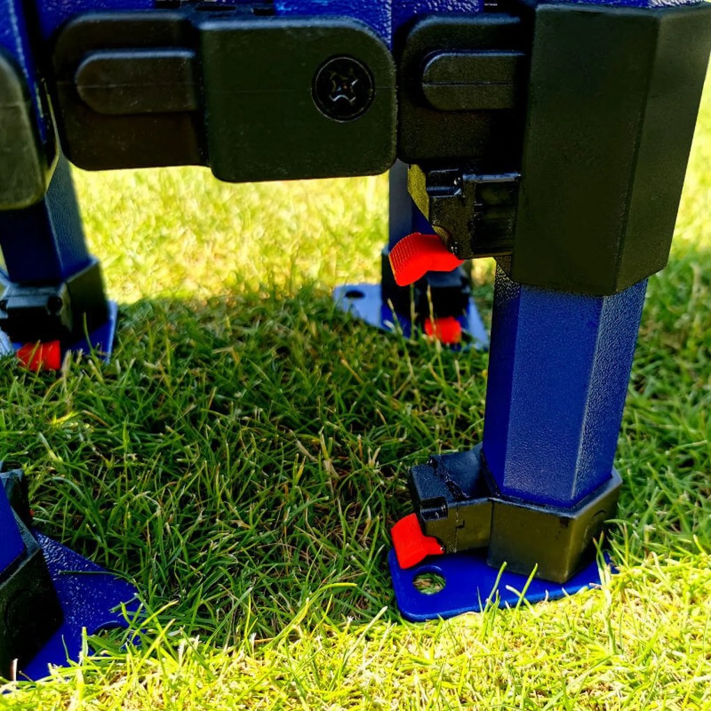 BRIMO Rýchlorozkladací stánok 2x3 m (3 steny): Oceľová pevnosť pre trhovníkov - s 3 stenami - Červená 21