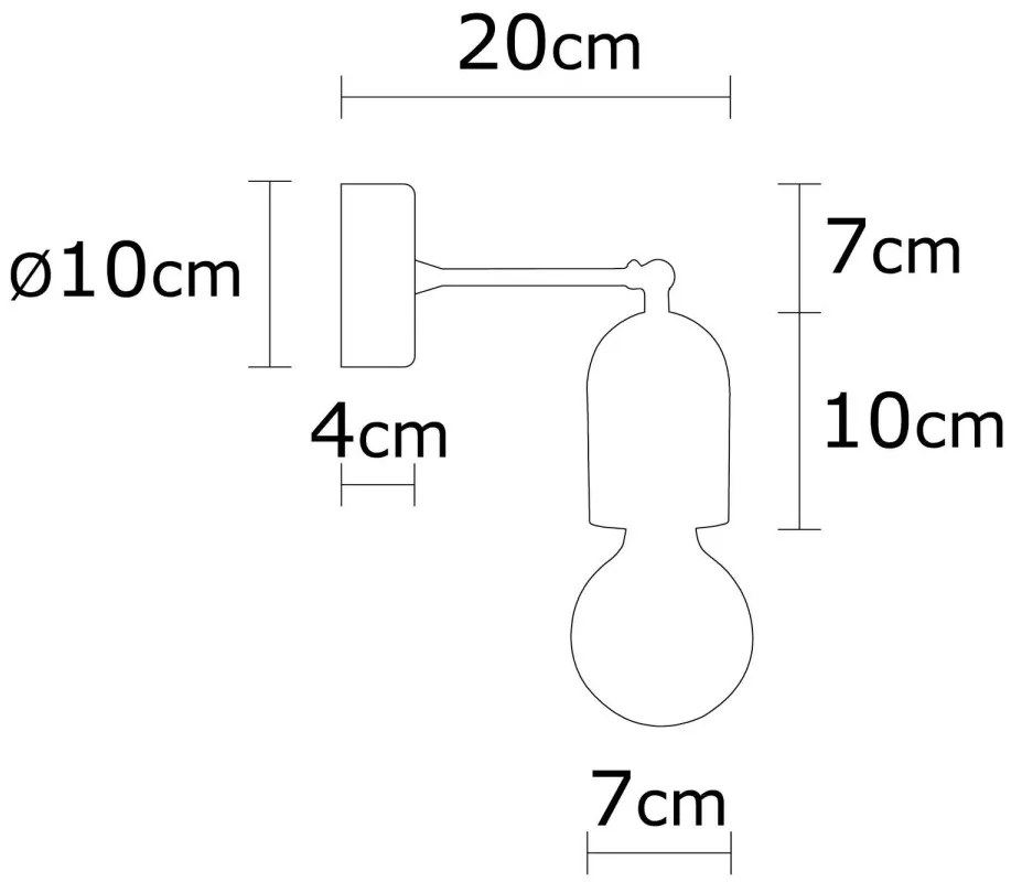 Nástenná lampa Datca natural