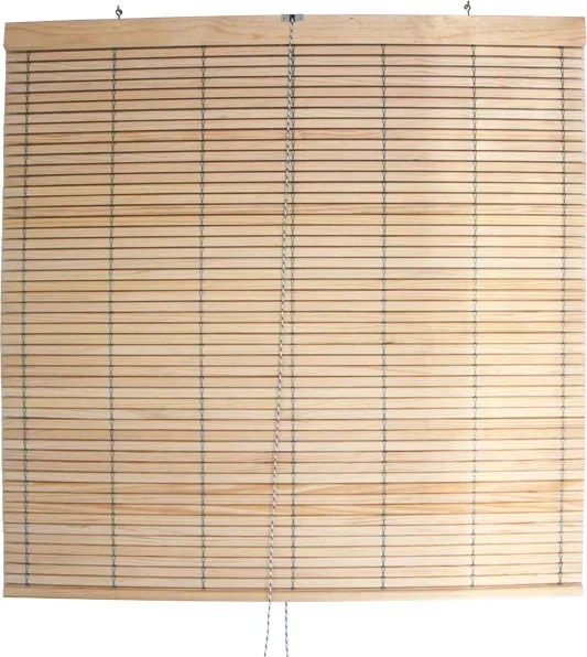 Dřevěná roleta na pergolu – přírodní Šířka rolety: 100 cm, Rozvin rolety: 150 cm