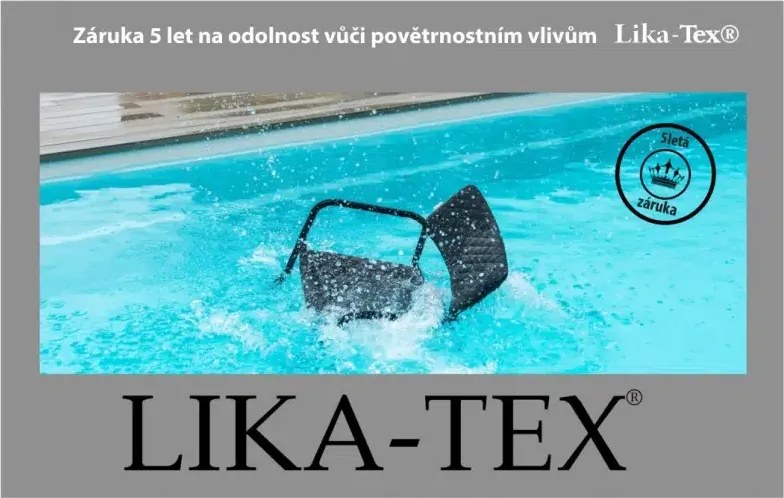 MELIA LIKA-TEX® sivé- luxusné záhradné ležadlo