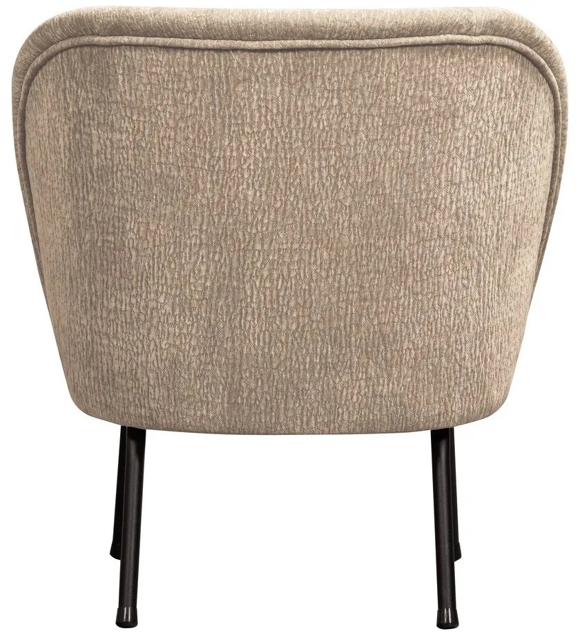 Béžové ženilkové kreslo Vogue – WOOOD