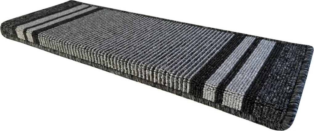 Nášľapy na schody Gandia šedý obdĺžnik, samolepiaci - 24x65 obdĺžnik (rozmer vrátane ohybu) Vopi