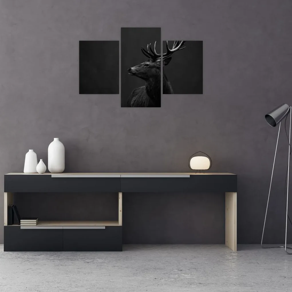 Obraz - Portrét jeleňa (90x60 cm)