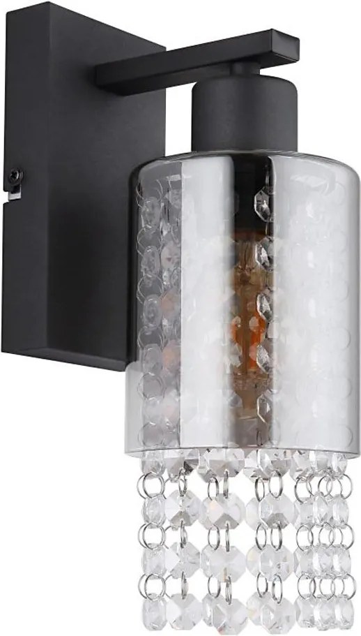 Globo 15799W - Nástenná lampa BACKEY 1xE27/40W/230V čierna