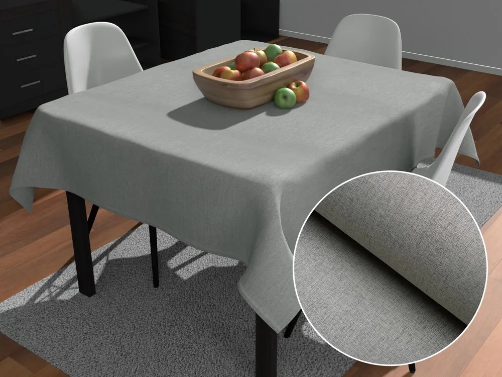 Biante Dekoračný štvorcový obrus BKW-208 Sivé žíhanie 130x130 cm