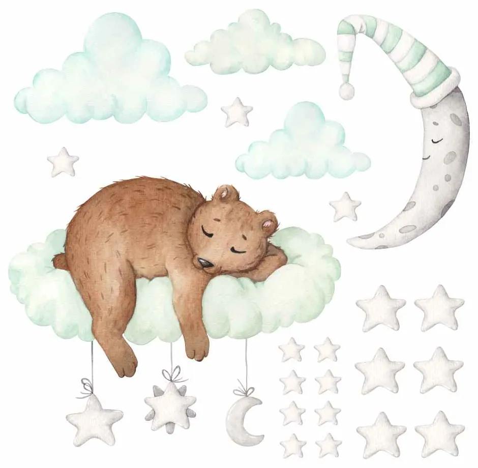 Gario Detská nálepka na stenu Sweet dreams - medvedík