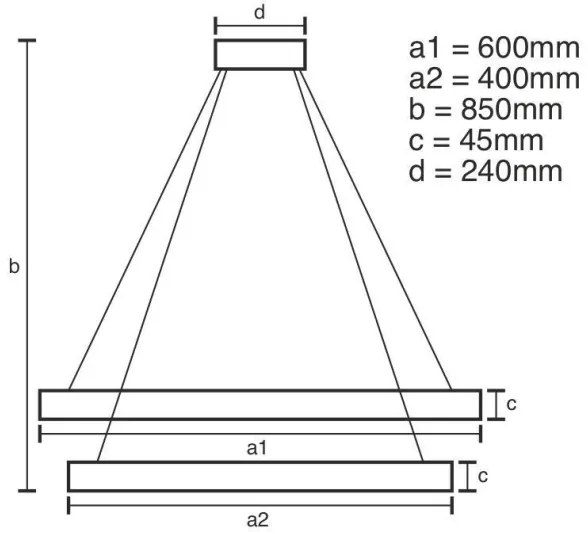 LED Stmievateľný luster na lanku LED/120W/230V 3000-6500K + diaľkové ovládanie