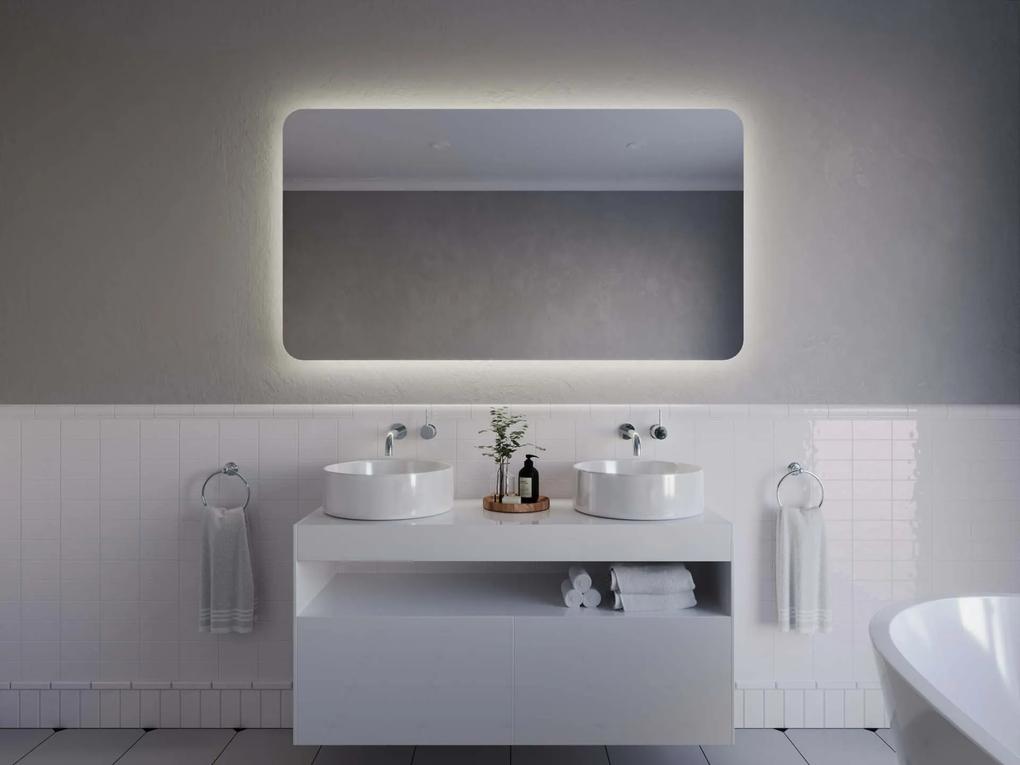 Atypické zrkadlo do kúpeľne s LED osvetlením A10