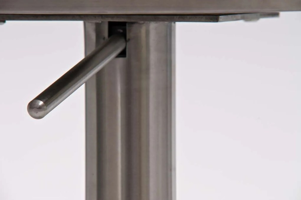 Barová stolička Pamela nerez - Čierna