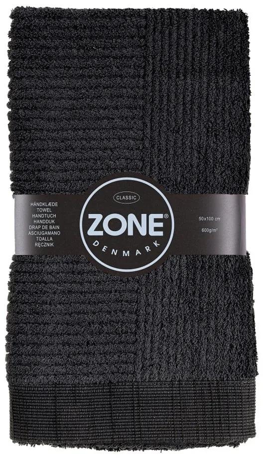 Čierny uterák Zone Classic, 50 x 100 cm