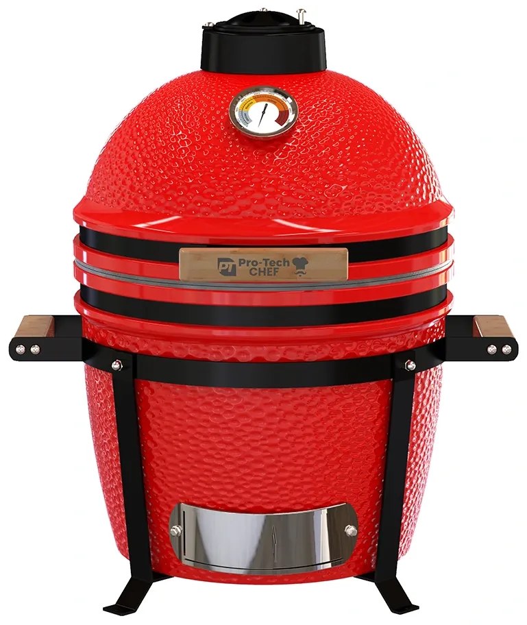 Keramický gril Kamado Egg 16T", priemer 33,5 cm, červený
