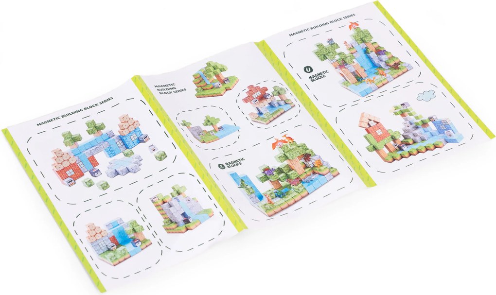 MULTISTORE Magnetické kocky - stavebnica 87 dielov, farebná súprava pre deti 3+
