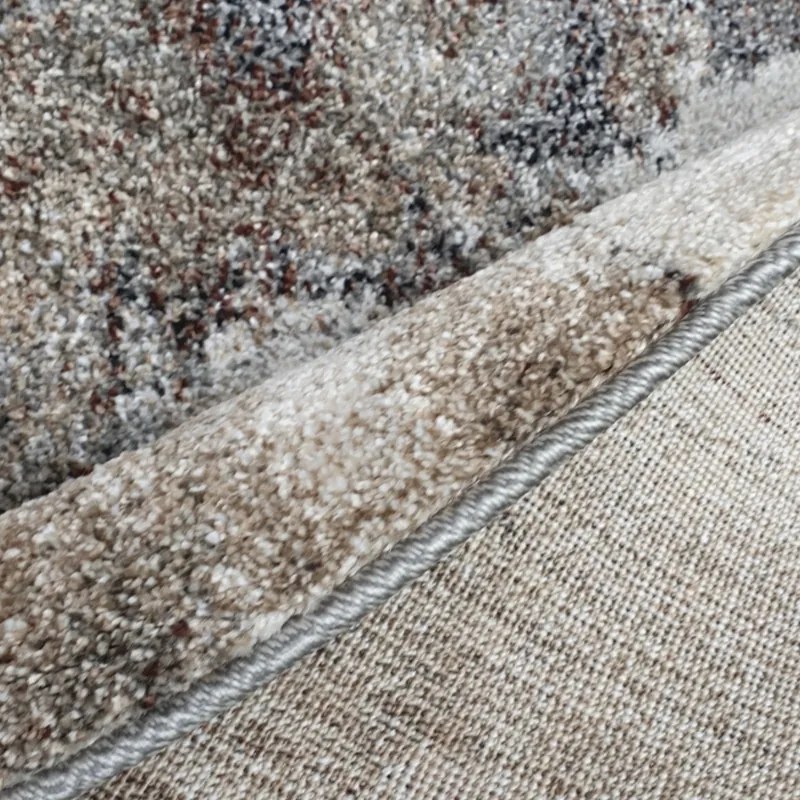 Spoltex, Kusový koberec Universe 841-86 grey/beige kruh, 160x160 (priemer) kruh, šedá, obývacia izba