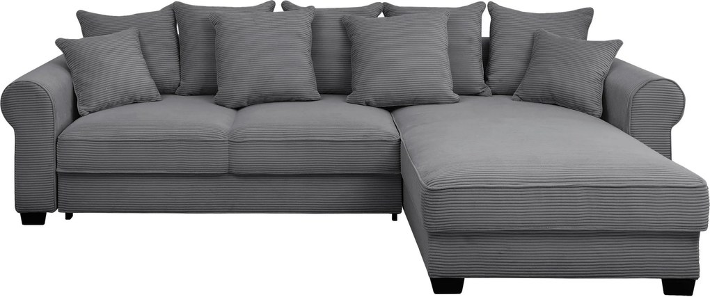XXXLutz ROHOVÁ SEDAČKA, textil, tmavosivá MID.YOU - Sedačky - 002220047317