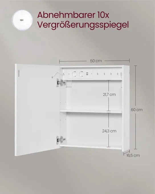 Zrkadlová skrinka BBK133W01