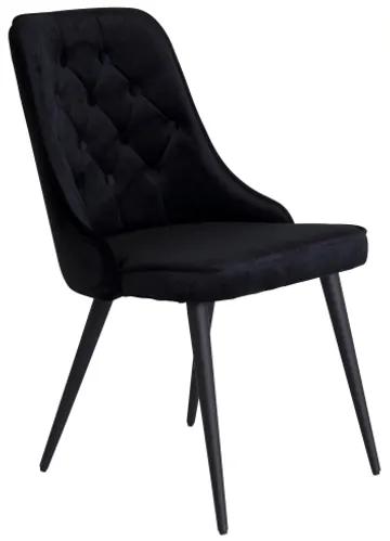 Velvet LYX stolička čierna