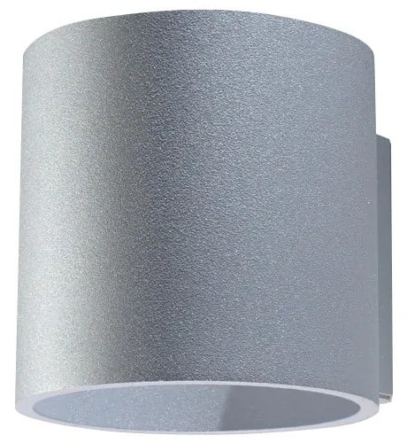 Sivé nástenné svietidlo Sollux Roda