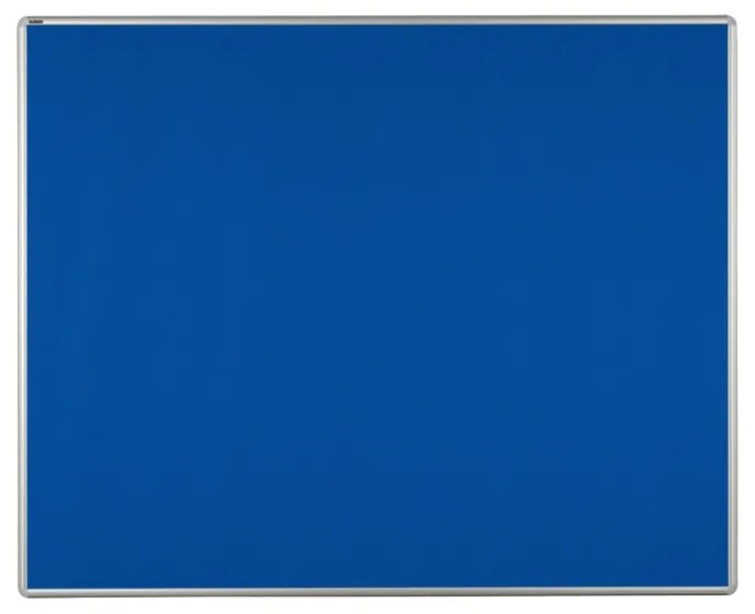 Textilná nástenka ekoTAB v hliníkovom ráme, 1500 x 1200 mm, modrá