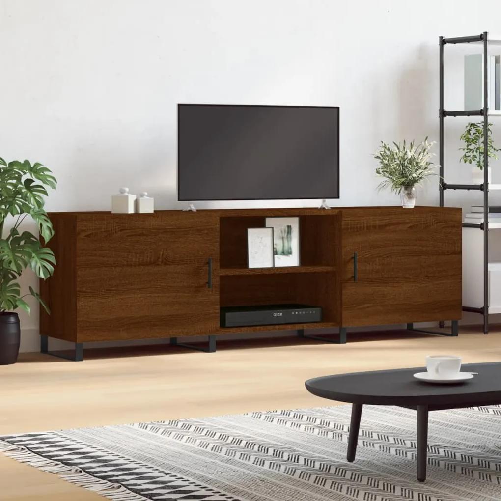 TV skrinka, hnedý dub 150x30x50 cm, kompozitné drevo 829123