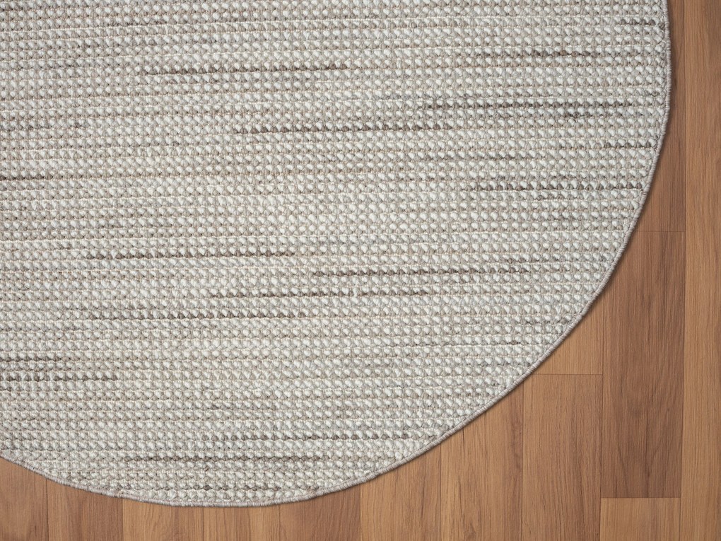 Kusový koberec Ava CA20009 beige kruh, 120x120 (priemer) kruh, béžová, chodba / predsieň, My Flair