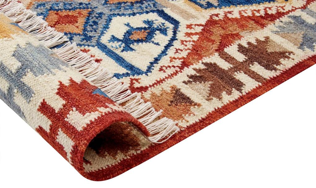 Vlnený kelímový koberec 160 x 230 cm viacfarebný VANASHEN Beliani