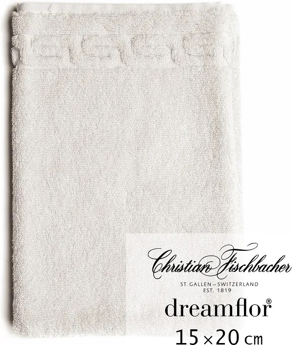 Christian Fischbacher Rukavica na umývanie 15 x 20 cm kriedovo biela Dreamflor®, Fischbacher