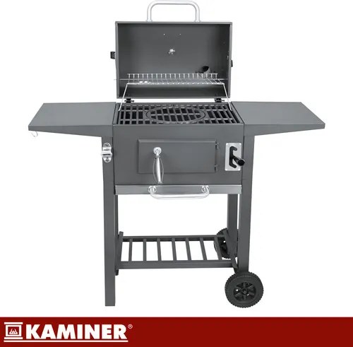 Záhradný gril s liatinovým roštom a príslušenstvom