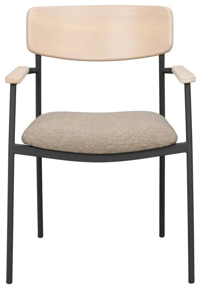 Jedálenská stolička v béžovo-prírodnej farbe v súprave 2 ks Maymont – Rowico