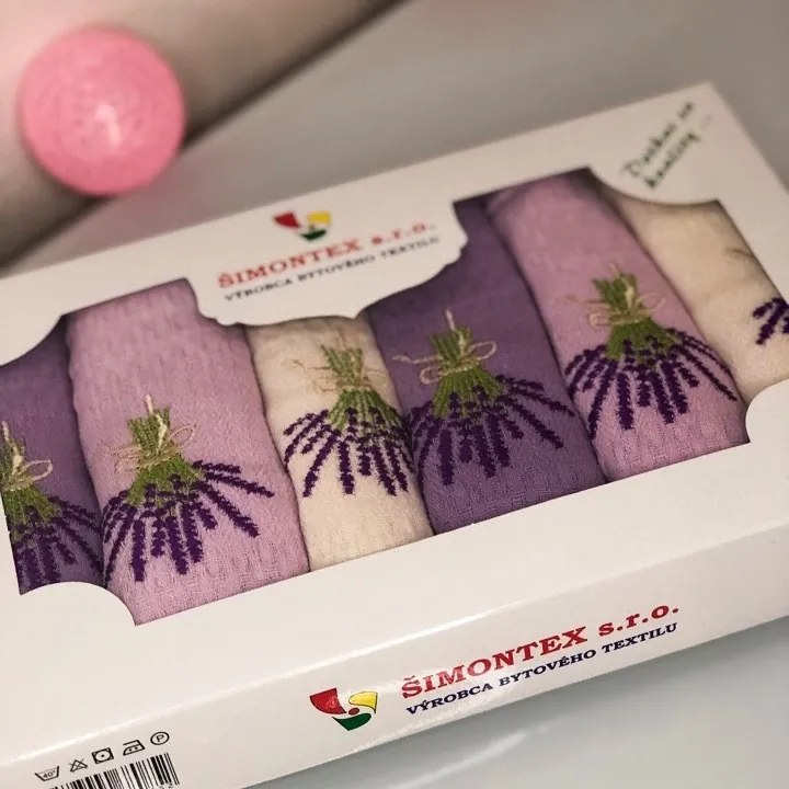 Kuchynská utierka Lavander 6ks 40x60cm