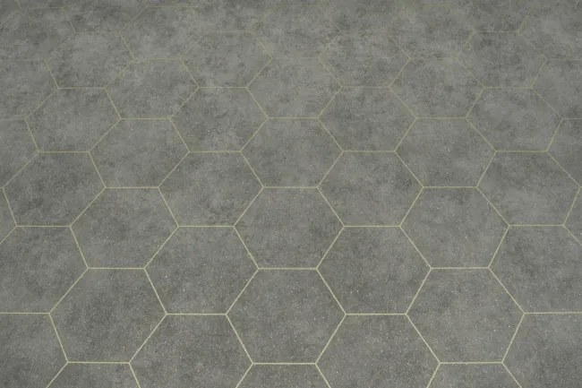 PVC podlaha Planet Treviso 597 sivá / zlatá