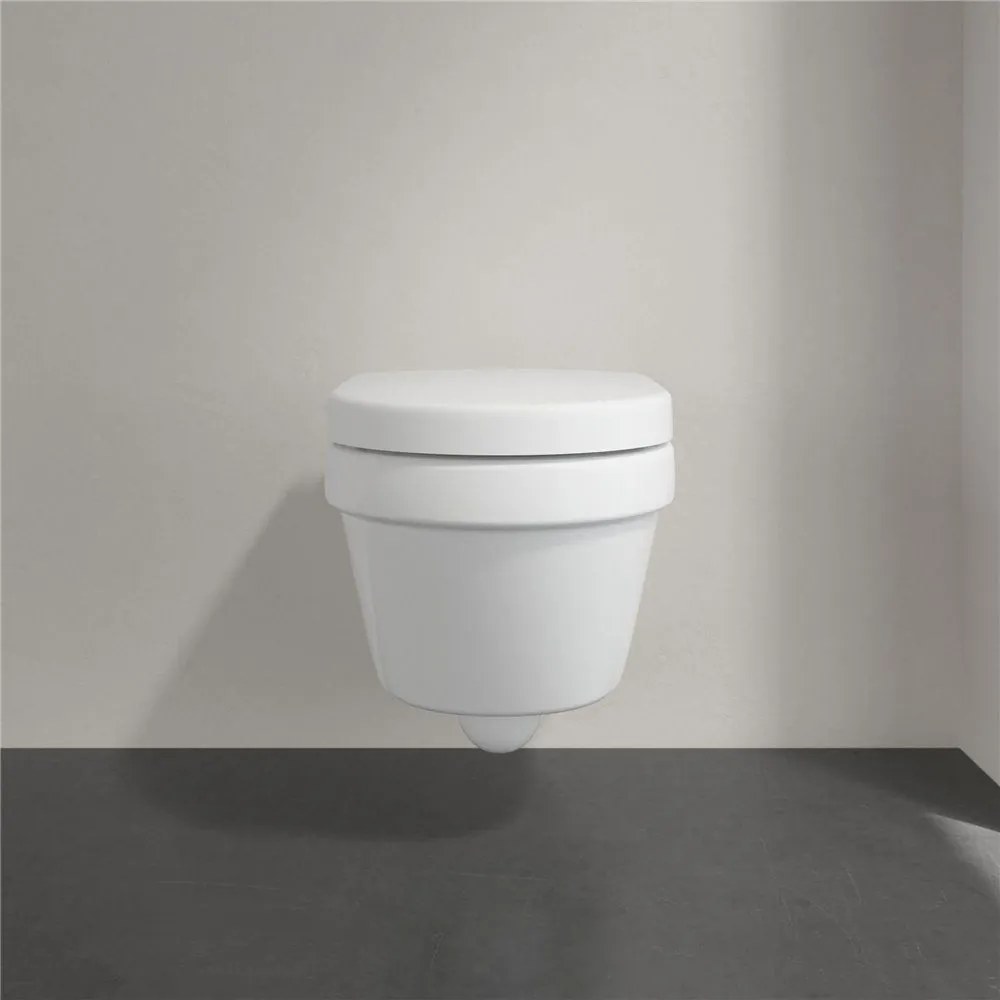 VILLEROY &amp; BOCH Architectura Compact WC sedátko s poklopom, s funkciou QuickRelease a Softclosing, biela alpská, 9M66S201