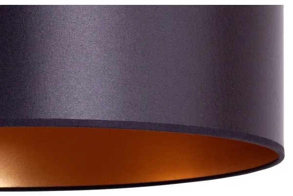 Duolla - Luster na lanku CANNES 1xE27/15W/230V pr. 50 cm čierna/medená