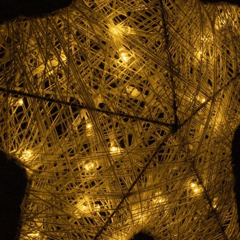 Nexos 28302 Vianočná dekorácia - vianočná hviezda - 35 cm, 30 LED diód