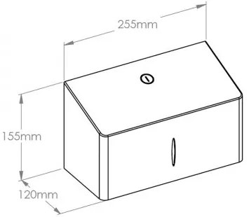 Zásobník na papierové uteráky Stella R10 Advanced Mini, matný nerez