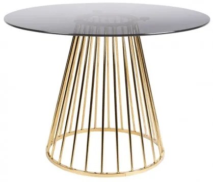 Jídelní stůl kulatý FLORIS WLL Ø104 cm, zlatý White Label Living 2100110