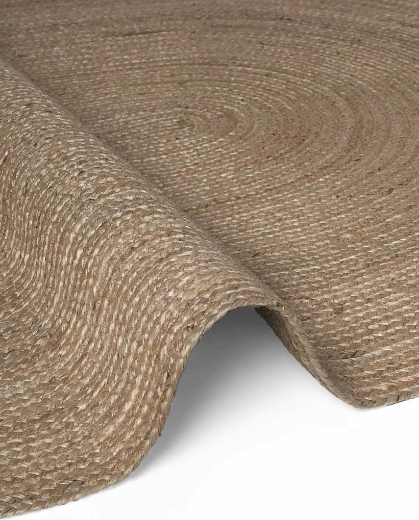 Hanse Home, Kusový koberec Jute Braided 106006 Grey Brown ovál, 160x230 ovál, hnedá, chodba / predsieň