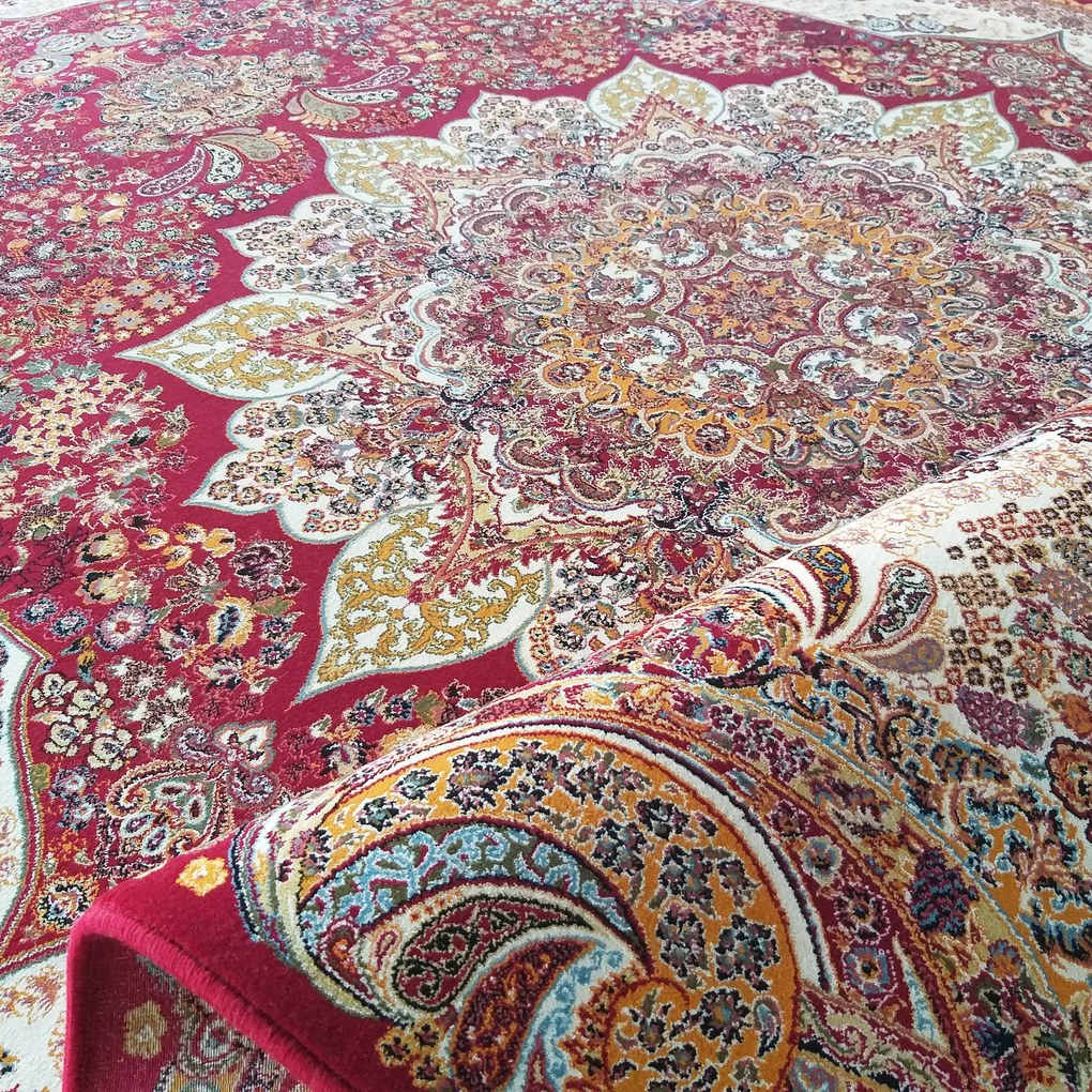 DY Prémiový koberec s exkluzívnym vzorom Pers 10 - červená Rozmer: 150x230 cm