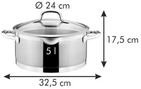 Tescoma President kastról s cediacou pokrievkou 5 l, 5 l