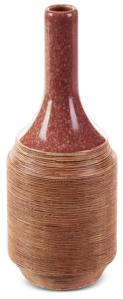 Dekoračná váza ELDA 12x29 CM ČERVENÁ